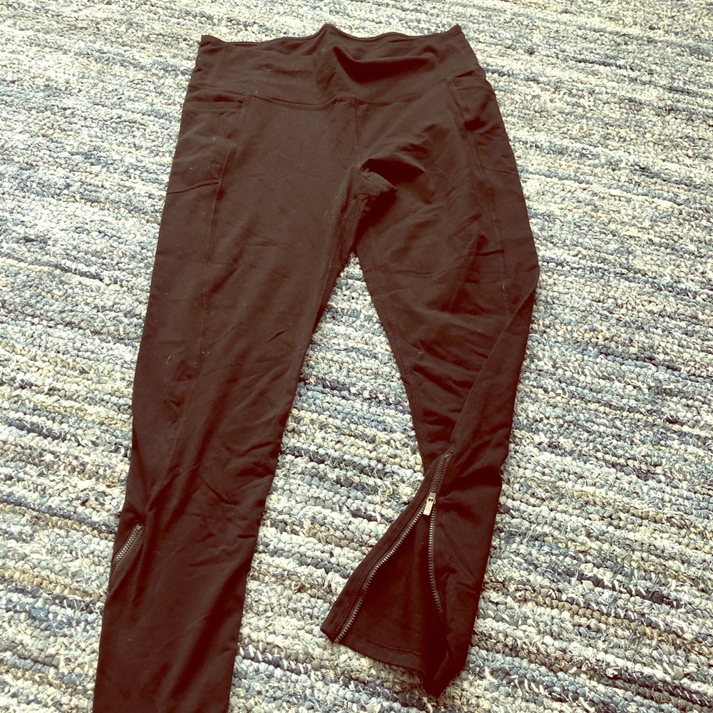 Athleta Full Length Zipper Leggings